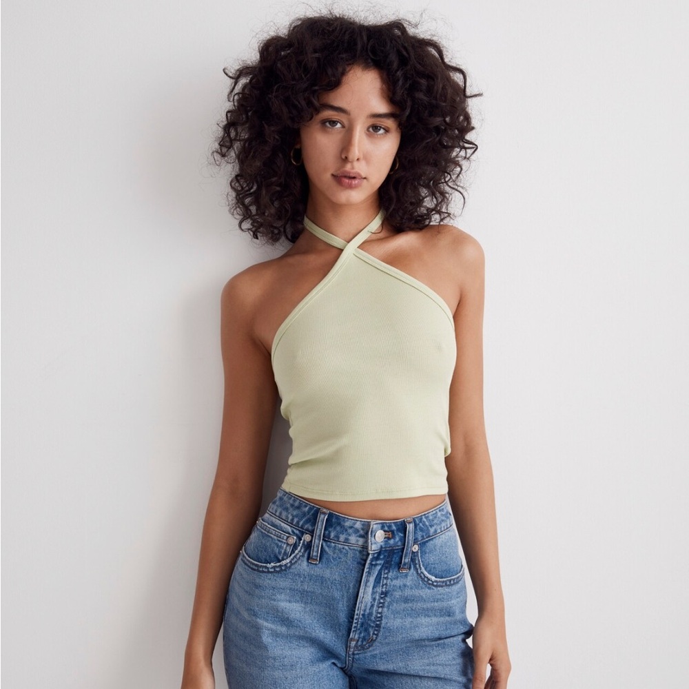 NEW Madewell Supima Rib Halter Tank Top